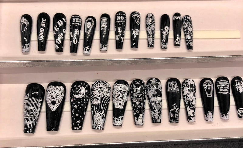 Ouija Board press on nails