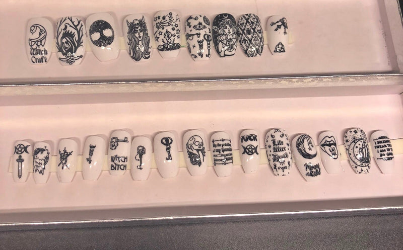 Hecate Goddess press on nails