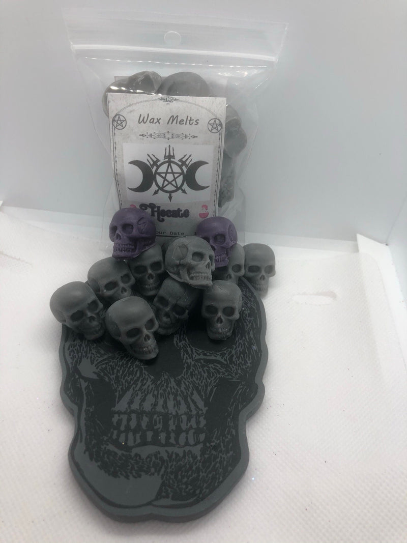 Necromancy mini skull wax melts goth Halloween gift tarts