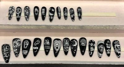 Ouija Board press on nails